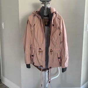 Light Pink Women's Hooded Anorak Jacket
